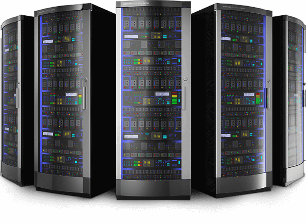 Serverracks im Rechenzentrum